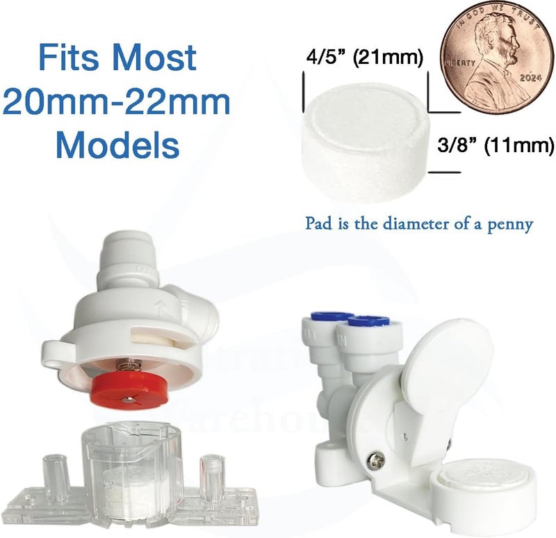 Filtration Warehouse 20mm 10 to 50 Pack Leak Stop Valve Replacement Pads, US Company! Support American Businesses! For Automatic Leak Detectors, Water Stop Valves, Under Sink Reverse Osmosis, Filtration Systems (10-Pack) - Image 3